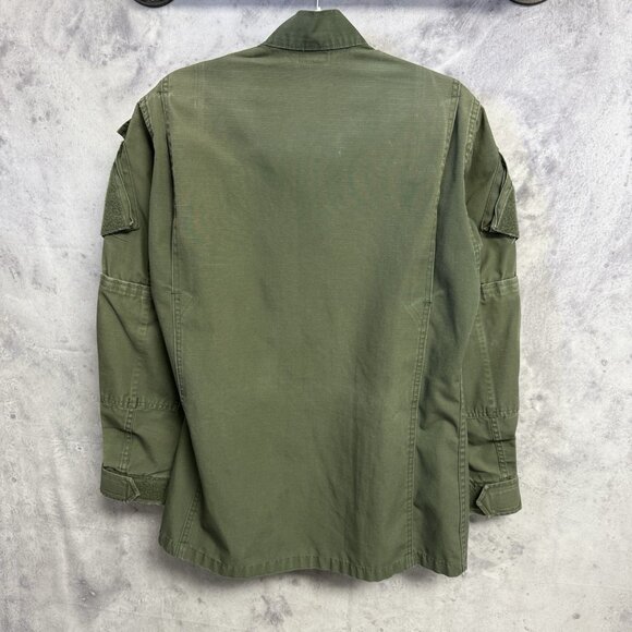Vintage True Spec Border Patrol Military Shirt Mens M/L Green Ripstpo - Picture 2 of 16